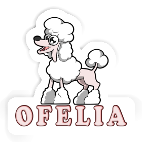 Ofelia Autocollant Caniche Image