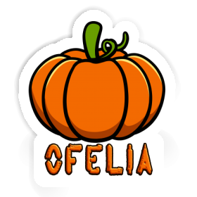 Ofelia Autocollant Courge Image