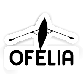 Autocollant Ofelia Bateau à rames Image