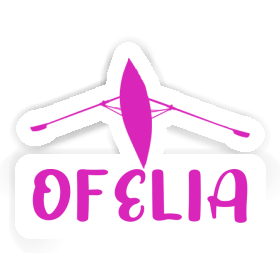 Ofelia Autocollant Bateau à rames Image