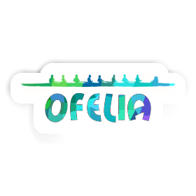 Autocollant Ofelia Bateau à rames Image