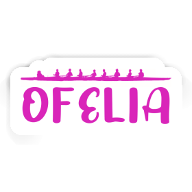 Ofelia Autocollant Bateau à rames Image