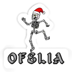 Sticker Weihnachts-Skelett Ofelia Image