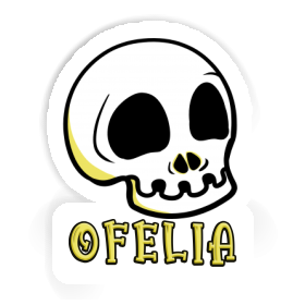Aufkleber Ofelia Totenkopf Image