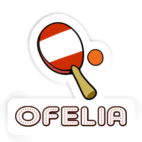Sticker Tischtennisschläger Ofelia Image