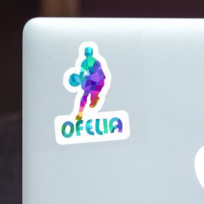 Ofelia Autocollant Joueur de basket-ball Laptop Image