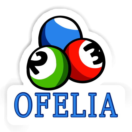 Autocollant Boule de billard Ofelia Laptop Image