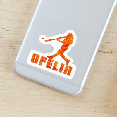Ofelia Autocollant Joueur de baseball Gift package Image