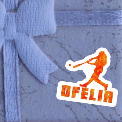 Ofelia Autocollant Joueur de baseball Image