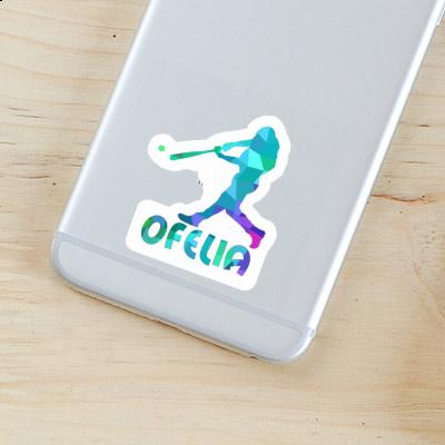 Baseball Player Sticker Ofelia Notebook Image