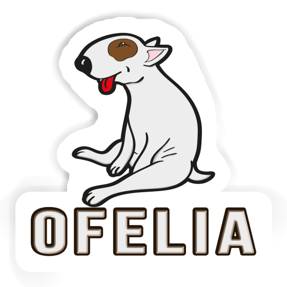 Sticker Ofelia Bull Terrier Notebook Sticker Ofelia Bull Terrier Notebook Image