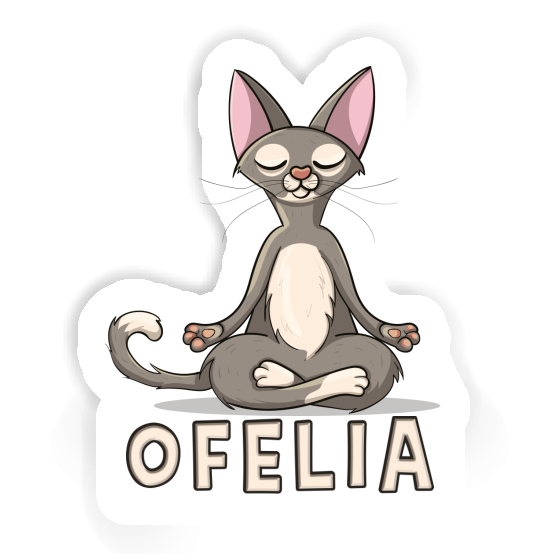 Aufkleber Ofelia Yoga-Katze Notebook Aufkleber Ofelia Yoga-Katze Notebook Image