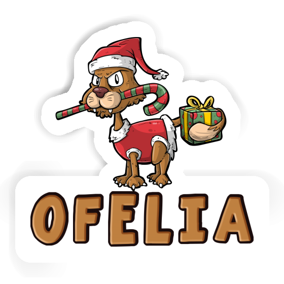 Ofelia Sticker Weihnachtskatze Notebook Ofelia Sticker Weihnachtskatze Gift package Image