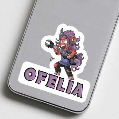 Sticker Ofelia Rockendes Einhorn Notebook Sticker Ofelia Rockendes Einhorn Gift package Image