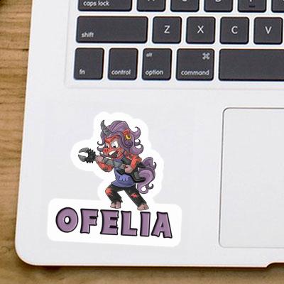 Sticker Ofelia Rockendes Einhorn Notebook Sticker Ofelia Rockendes Einhorn Gift package Image