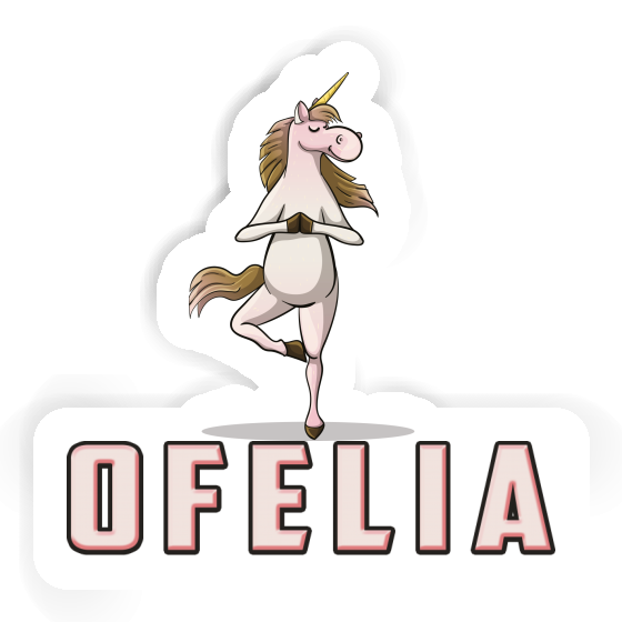 Sticker Yoga-Einhorn Ofelia Notebook Sticker Yoga-Einhorn Ofelia Gift package Image