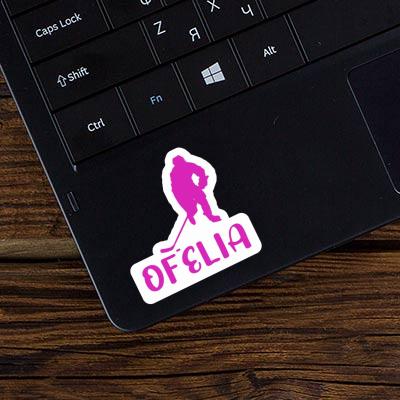 Hockey Player Sticker Ofelia Notebook Image