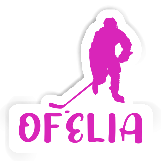 Autocollant Joueuse de hockey Ofelia Laptop Image