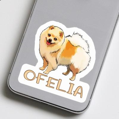 Spitz allemand Autocollant Ofelia Gift package Image
