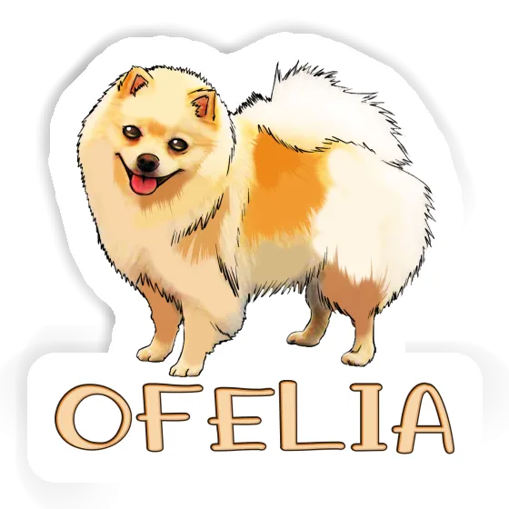 Spitz allemand Autocollant Ofelia Gift package Image
