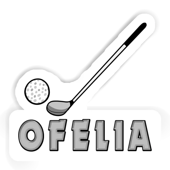 Ofelia Sticker Golf Club Notebook Image