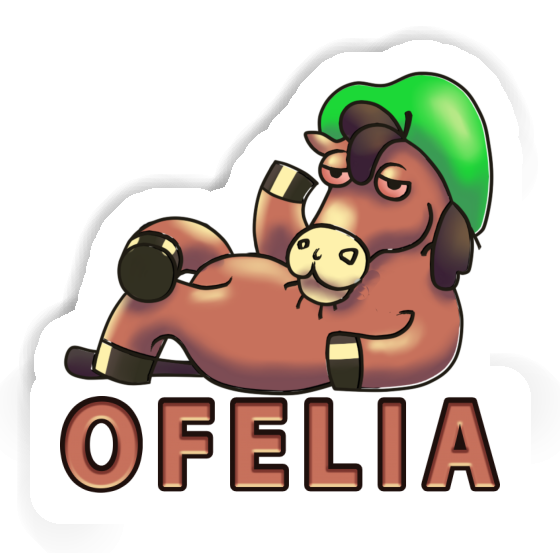 Ofelia Sticker Lying horse Laptop Image