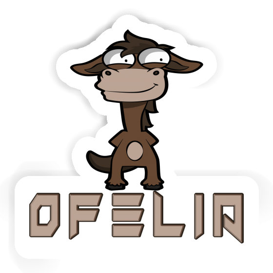 Sticker Ofelia Standing Horse Laptop Image