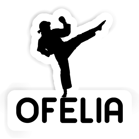 Ofelia Autocollant Karatéka Notebook Image