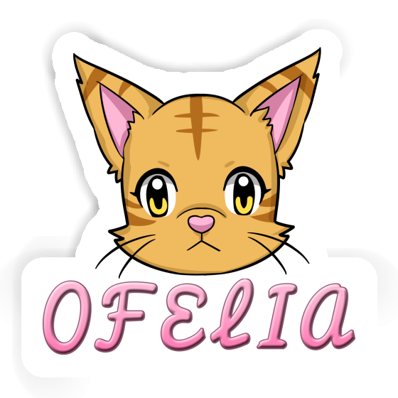 Sticker Katzenkopf Ofelia Notebook Sticker Katzenkopf Ofelia Gift package Image