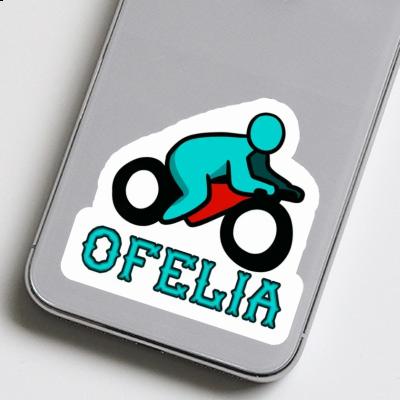 Motorbike Driver Sticker Ofelia Laptop Motorbike Driver Sticker Ofelia Laptop Image