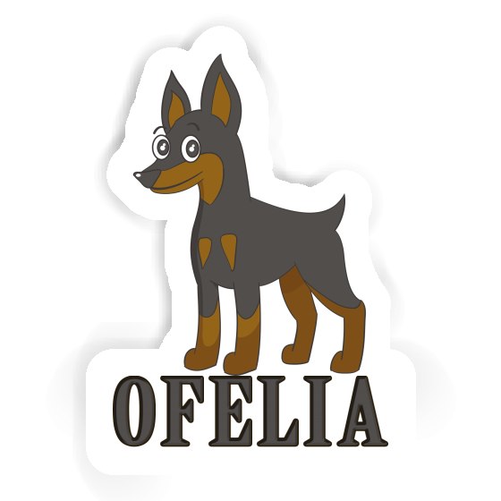 Aufkleber Pinscher Ofelia Notebook Aufkleber Pinscher Ofelia Gift package Image
