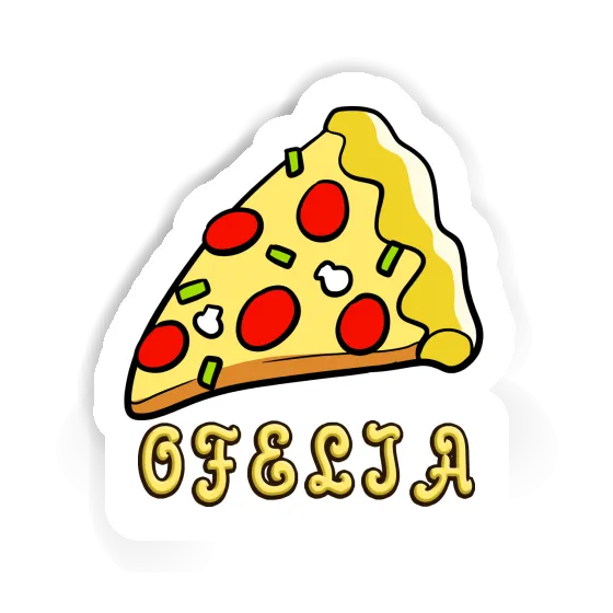 Ofelia Autocollant Pizza Notebook Image