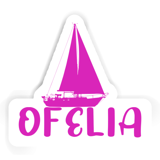 Aufkleber Ofelia Segelboot Laptop Image