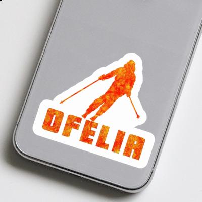 Sticker Skier Ofelia Notebook Image