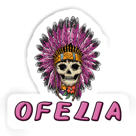 Lady Totenkopf Sticker Ofelia Laptop Image