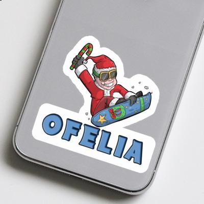 Weihnachts-Snowboarder Aufkleber Ofelia Weihnachts-Snowboarder Aufkleber Ofelia Image
