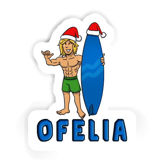 Weihnachtssurfer Aufkleber Ofelia Weihnachtssurfer Aufkleber Ofelia Image