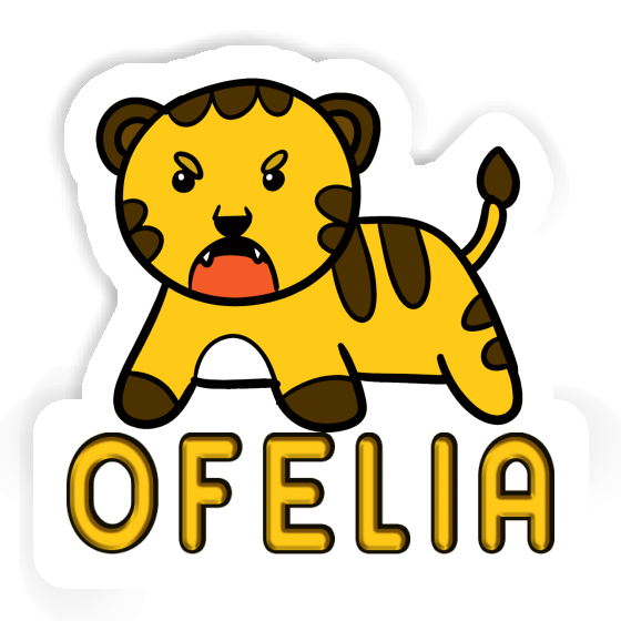 Autocollant Tigre Ofelia Laptop Image