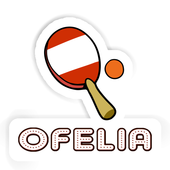 Sticker Tischtennisschläger Ofelia Laptop Image