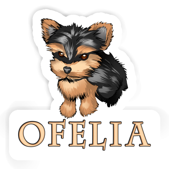 Sticker Ofelia Yorkshire Terrier Notebook Image