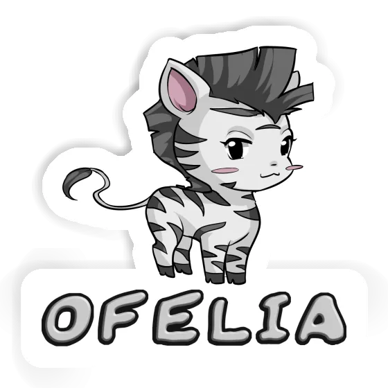 Sticker Ofelia Zebra Laptop Image