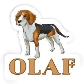 Aufkleber Beagle Hund Olaf Image