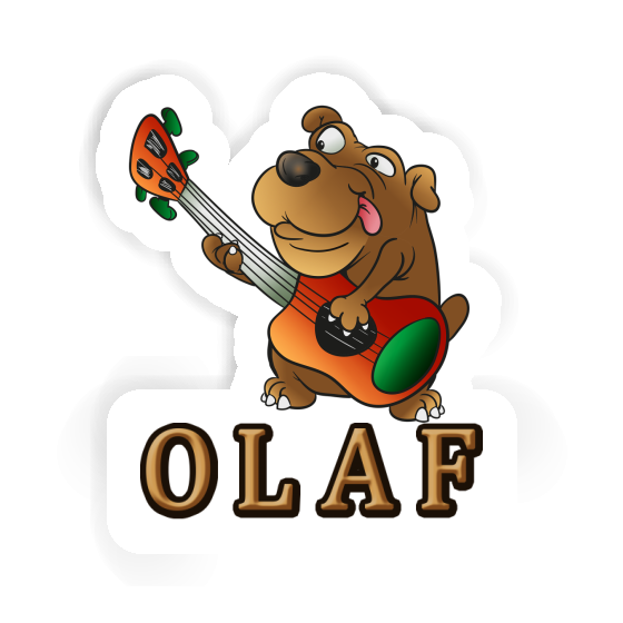 Sticker Guitar Dog Olaf Sticker Guitar Dog Olaf Image