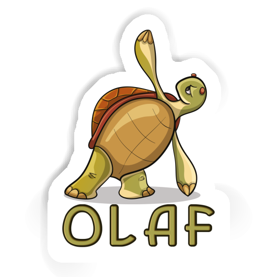 Aufkleber Yoga-Schildkröte Olaf Notebook Aufkleber Yoga-Schildkröte Olaf Notebook Image