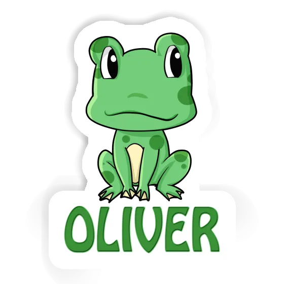 Frosch Aufkleber Oliver