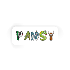 Sticker Animal Font Pansy Image