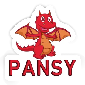 Dragon Sticker Pansy Image