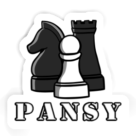 Chessman Sticker Pansy Image