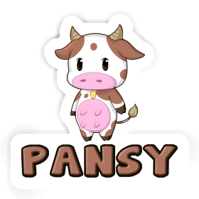 Sticker Cow Pansy Image