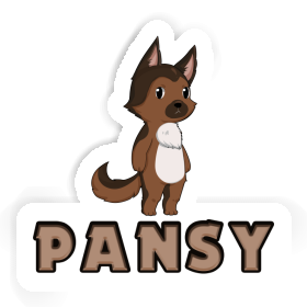 Pansy Sticker Deutscher Schäferhund Image